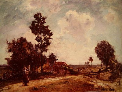 Paesaggio con figura femminile da Johan Barthold Jongkind