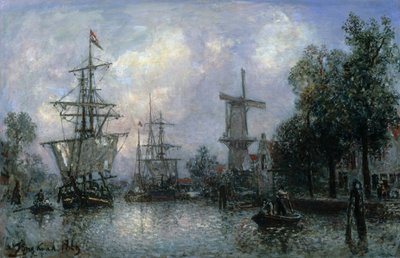 Il porto di Rotterdam da Johan Barthold Jongkind