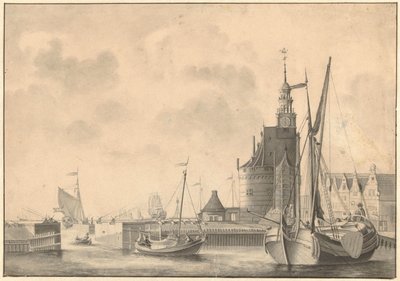 Il porto di Hoorn da Johan Antonie Kaldenbach