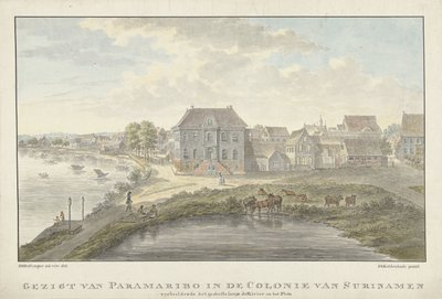 Veduta di Paramaribo da Johan Antonie Kaldenbach