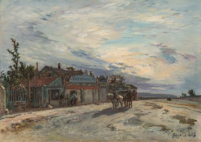 Una taverna lungo la strada da Johan Barthold Jongkind