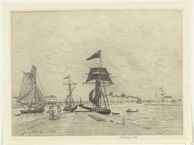 Molo a Honfleur da Johan Barthold Jongkind