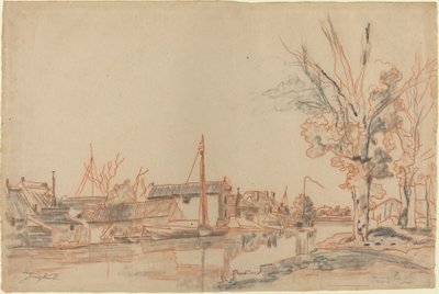Bordi del canale, fine XIX secolo da Johan Barthold Jongkind