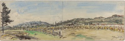 Campagna vicino a Brezins, tra Grenoble e Vienne da Johan Barthold Jongkind