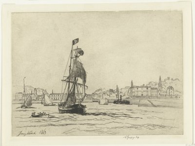 Il porto di Honfleur da Johan Barthold Jongkind