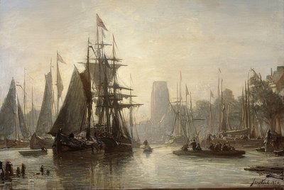 Il porto di Rotterdam da Johan Barthold Jongkind