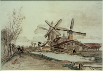 I mulini di Stolk, Rotterdam da Johan Barthold Jongkind