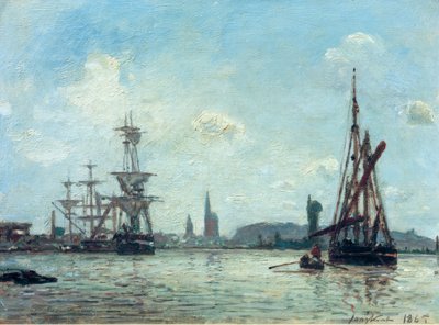 La Senna a Rouen da Johan Barthold Jongkind