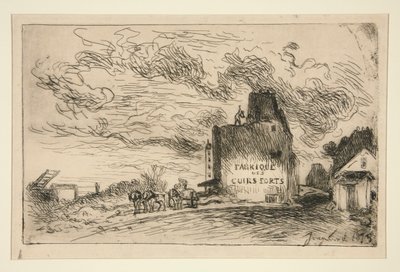 Demolizioni alla Rue des Francs-Bourgeois Saint-Marcel da Johan Barthold Jongkind