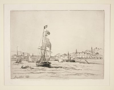 Entrata del porto di Honfleur da Johan Barthold Jongkind