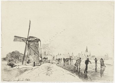 Veduta di Maassluis da Johan Barthold Jongkind
