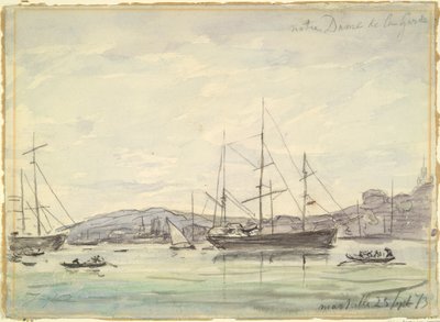 Scena del porto, Marsiglia da Johan Barthold Jongkind