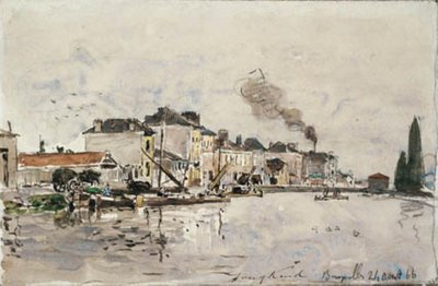 Il canale a Bruxelles da Johan Barthold Jongkind