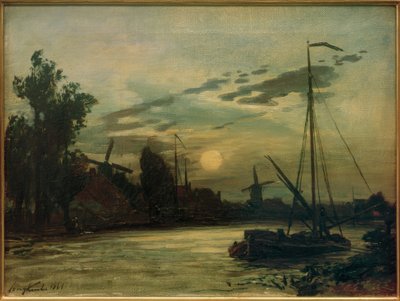 Paesaggio al tramonto da Johan Barthold Jongkind