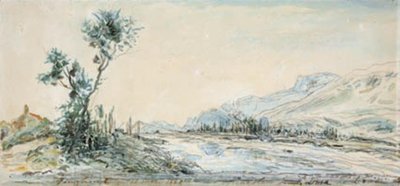 Paesaggio presso il fiume Le Drac vicino a Grenoble da Johan Barthold Jongkind