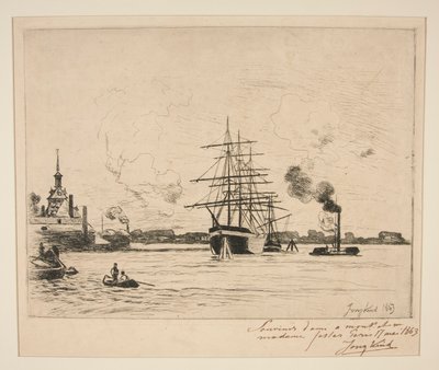 Il vecchio porto di Rotterdam da Johan Barthold Jongkind
