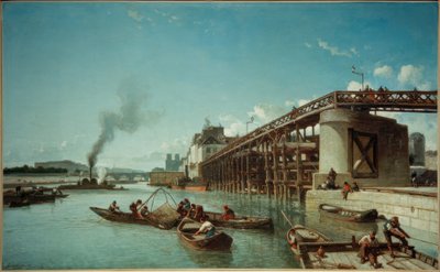 Parigi, ponte sul fiume Senna (Le Pont de l’Estacade) da Johan Barthold Jongkind