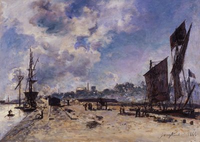 Molo a Honfleur da Johan Barthold Jongkind