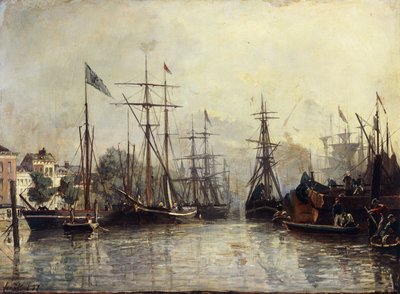Porto di Rotterdam, 1857 da Johan Barthold Jongkind