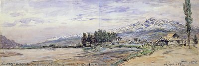 Neve sulle Montagne a Grenoble, 12 e 13 Settembre, 1882 da Johan Barthold Jongkind