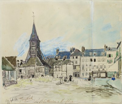 La Chiesa di Sainte-Catherine, Honfleur, 1864 da Johan Barthold Jongkind