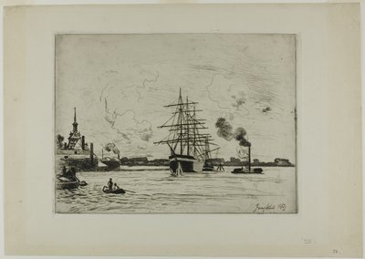 Il vecchio porto di Rotterdam da Johan Barthold Jongkind