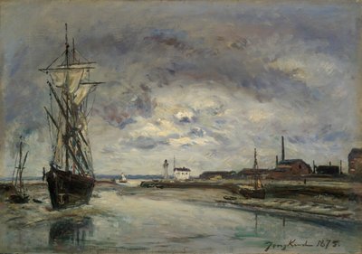 Il porto di Honfleur da Johan Barthold Jongkind