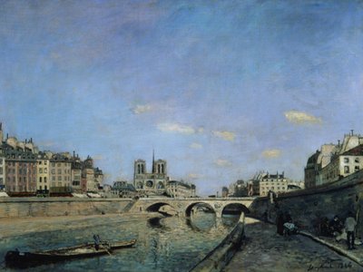 La Senna e Notre Dame a Parigi da Johan Barthold Jongkind