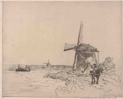 Il sentiero lungo il fiume, stampato da Auguste Delâtre da Johan Barthold Jongkind