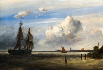 La foce del fiume Schelda, 1854 da Johan Barthold Jongkind
