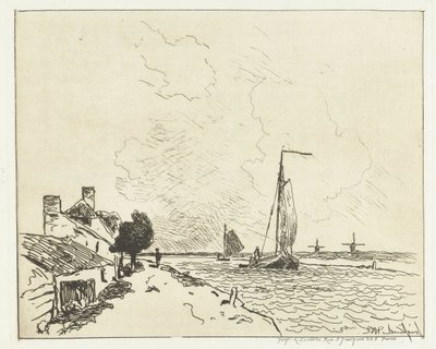 Due barche a vela da Johan Barthold Jongkind