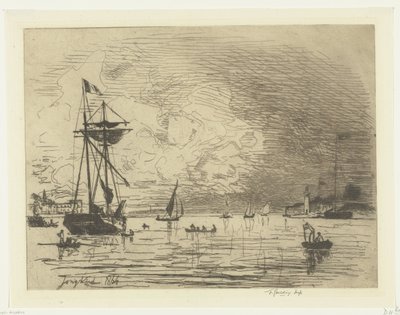 Uscita dal porto di Honfleur (Sortie du port de Honfleur) da Johan Barthold Jongkind