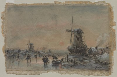 Veduta di Arnheim (recto) da Johan Barthold Jongkind