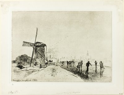 Veduta della città di Maassluis da Johan Barthold Jongkind