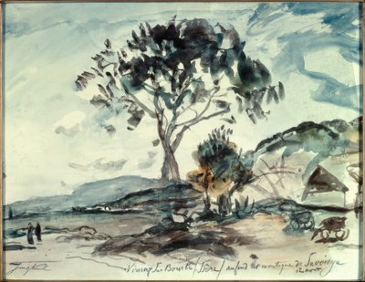Virieux sur Bourbe / Isère da Johan Barthold Jongkind