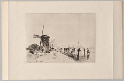 Vista della città di Maaslins da Johan Barthold Jongkind