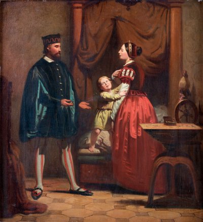 Catherine Maansdatter, Erik XIV di Svezia e loro figlio Gustaf da Johan Blackstadius