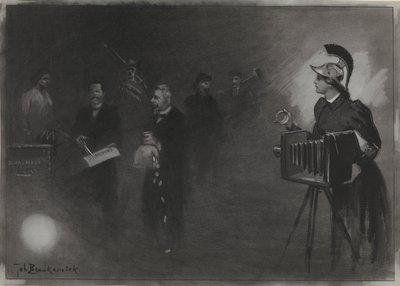 Progetto per illustrazione in De Amsterdammer: Il discorso del trono, 24 settembre 1905 da Johan Braakensiek