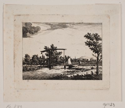Paesaggio con ponte levatoio da Johan Bülow