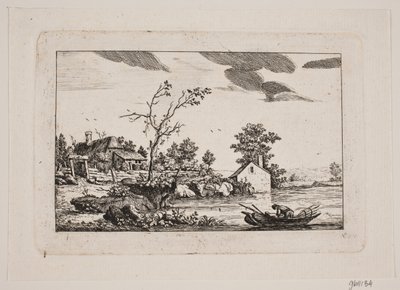 Paesaggio presso un lago da Johan Bülow