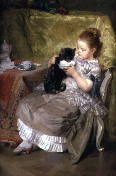 Latte per il gattino da Johan Caspar Herterich