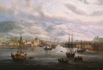 Baia di Bergen da Johan Christian Dahl