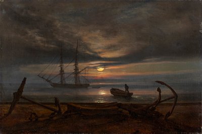 Costa danese al chiaro di luna da Johan Christian Dahl