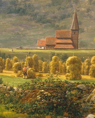 Raccolta del fieno da Johan Christian Dahl