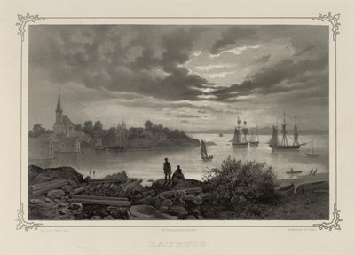 Illustrazione tratta dal libro Norge fremstillet i Tegninger di Asbjørnsen, P.Chr. e pubblicato da Chr. Tønsberg (no, 1848) da Johan Christian Dahl