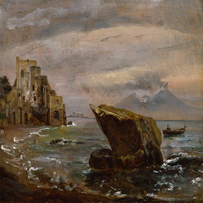Paesaggio costiero presso Posillipo da Johan Christian Dahl