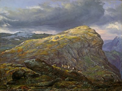 Stugunøset a Filefjell da Johan Christian Dahl