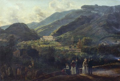 Palazzo Reale di Quisisana, vicino a Napoli da Johan Christian Dahl