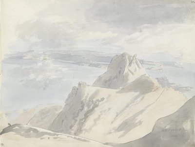 Veduta del Golfo di Napoli dal Monte Epomeo, Ischia da Johan Christian Dahl