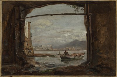 Vista da una grotta vicino a Posillipo da Johan Christian Dahl